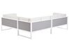 Left Hand 6 Seater Garden Sofa Set Off-White CASTELLA/FRATTE_932052