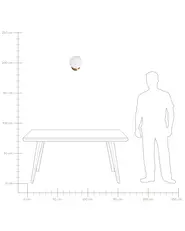 LED Wall Lamp TEIFI with Dimmer Glass White_1102708