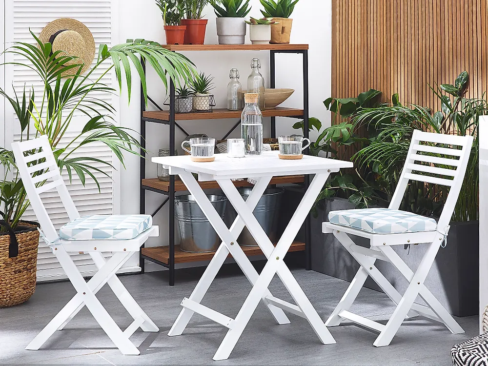 Set di 2 cuscini per sedie FIJI 29 x 38 cm Blu_1177339