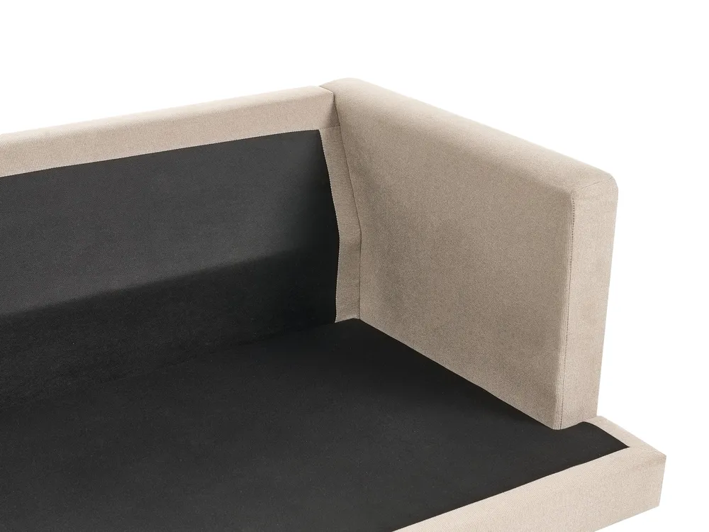 Sofa 3 Seater JARPEN Fabric Light Brown_941520