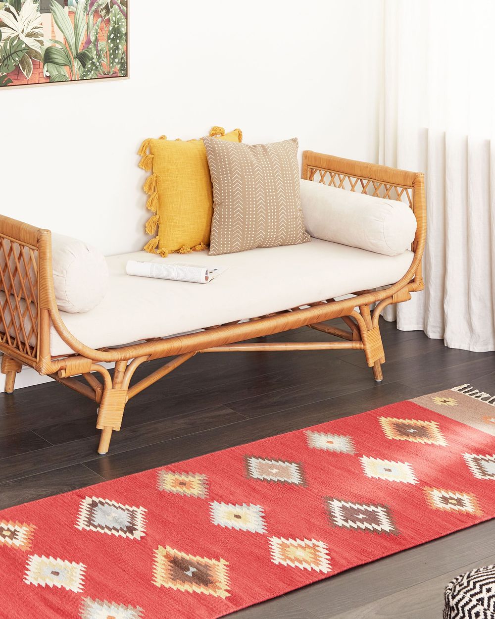 Tapis LORUT Multicolore 80 x 300 cm Kilim Coton