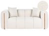 Sofa dla 2 osób MORSIL Boucle Złamana biel
