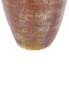 Decoratieve vaas terracotta bruin/zwart 57 cm MANDINIA_850610