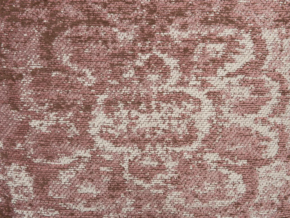 Set di 2 cuscini VAKAYAR 45 x 45 cm Cotone Rosa Trama floreale_768855