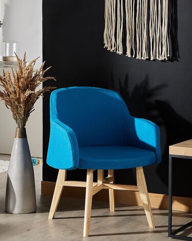 Fabric Armchair Blue YSTAD