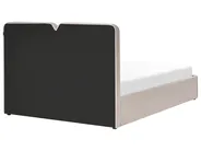 Ottoman Bed ARBOIS Fabric Beige 160 x 200 cm (EU King Size)_1023166