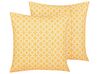 Gartenkissen geometrisches Muster gelb 40 x 40 cm 2er Set ASTAKOS_771020