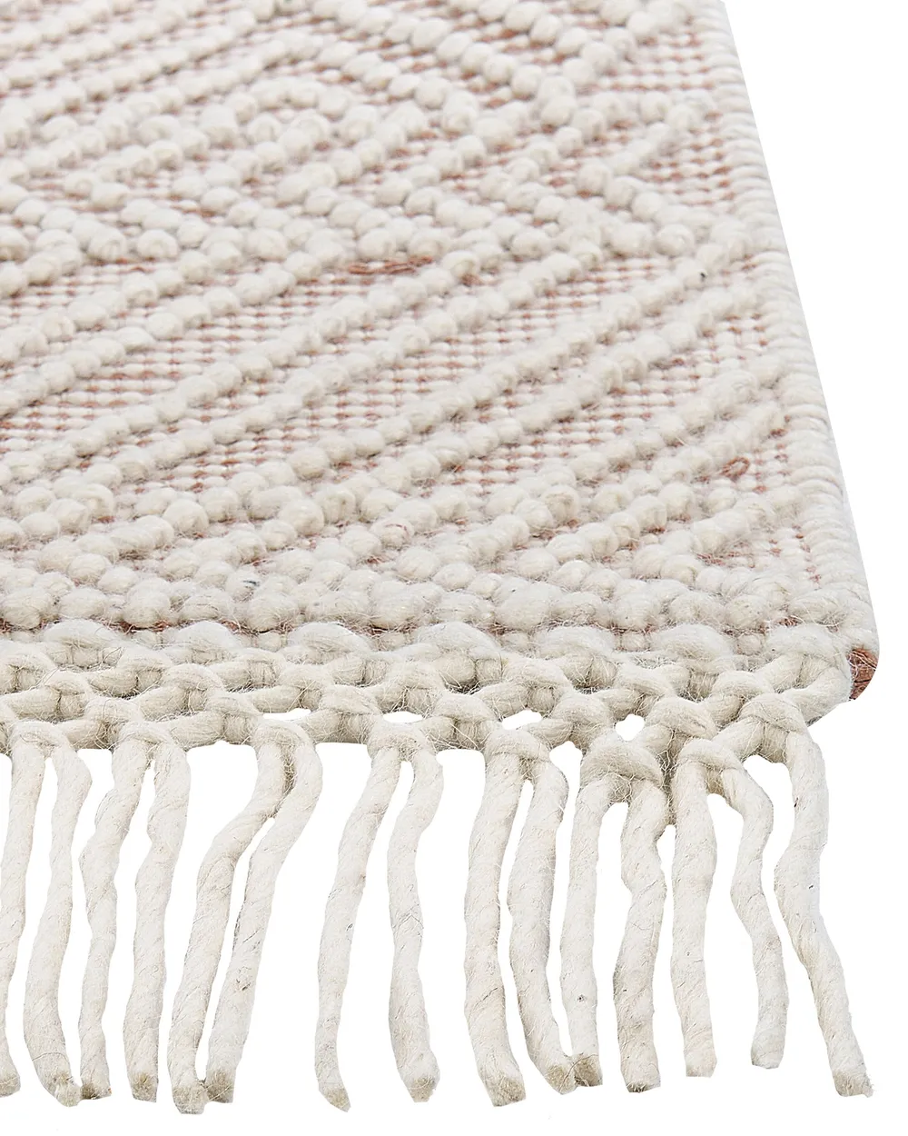 Rug KESTEL Brown Beige 160 x 230 cm Wool_855600