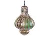 Set di 4 palline di Natale vetro oro e verde BRILLANT_899324