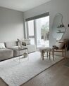 Shaggy Area Rug 140 x 200 cm White DEMRE_847996