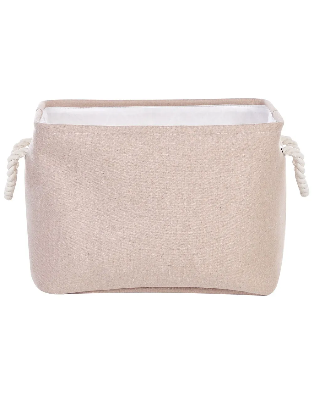 Aufbewahrungskorb 3er Set DARQAB Baumwolle Taupe_849711