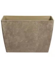 Set of 2 Plant Pots SILENEV 59 cm Brown_1123685