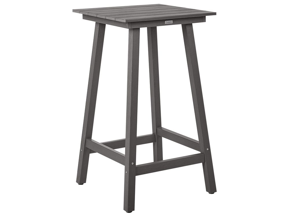 Garden Bar Table ADIRONDACK 60 cm 59 cm Synthetic Material Dark Grey