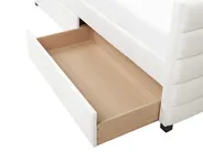 Letto da giorno con contenitore MARRAY Velluto Bianco sporco 90 x 200 cm_969803