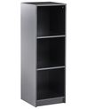 Háromszintes könyvespolc ZEHNA 117 cm Fekete