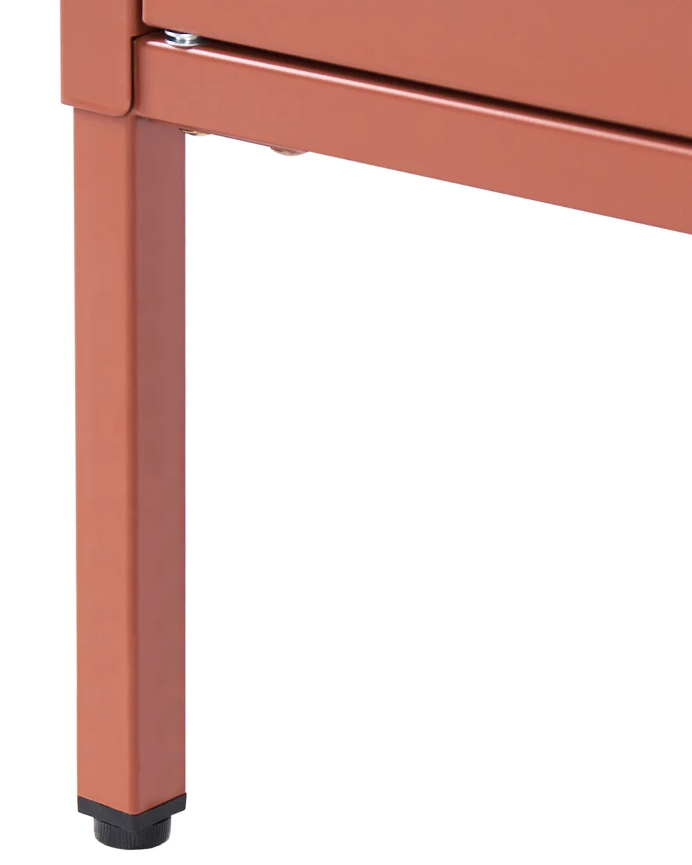 Witryna ze szklaną gablotą OXTED 80 cm Metal Złoty brąz_1069047