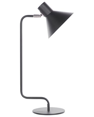 Lampa biurkowa regulowana metalowa czarna RIMAVA
