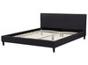 Čalouněná postel v černé barvě 180 x 200 cm FITOU_877062