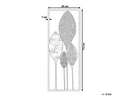 Dekoracja ścienna Liść PLATINUM Metal 75 cm Kolorowy_742412