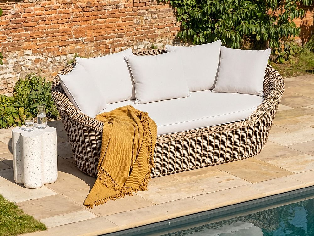 Garden Daybed CAVO Rattan Natural