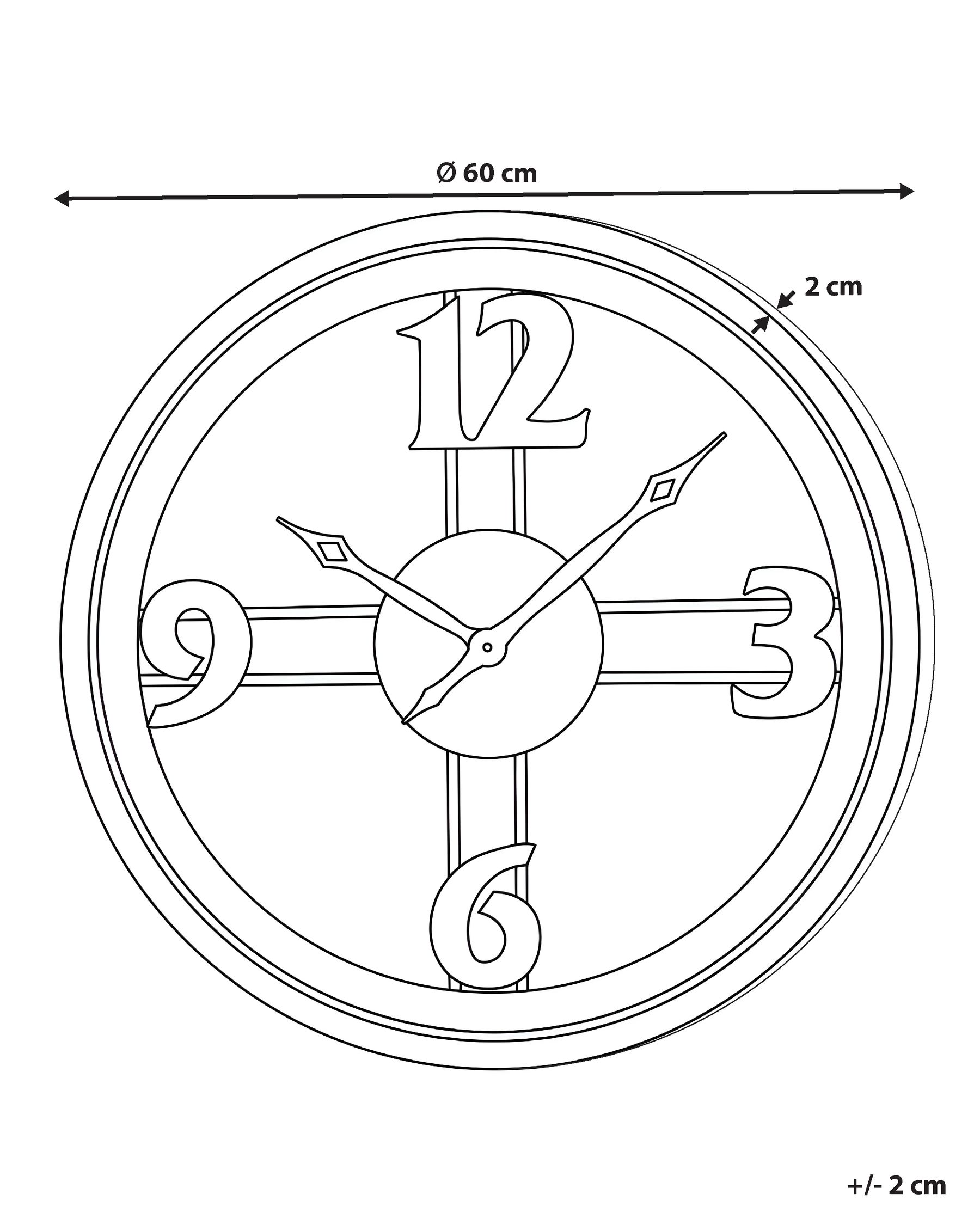 Wall Clock MESILLAS Light Brown_1182612