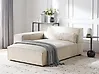 Right-Hand Chaise Longue HELLNAR Velvet Light Beige