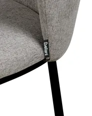 Set of 2 Bar Chairs MINA Grey_1024538