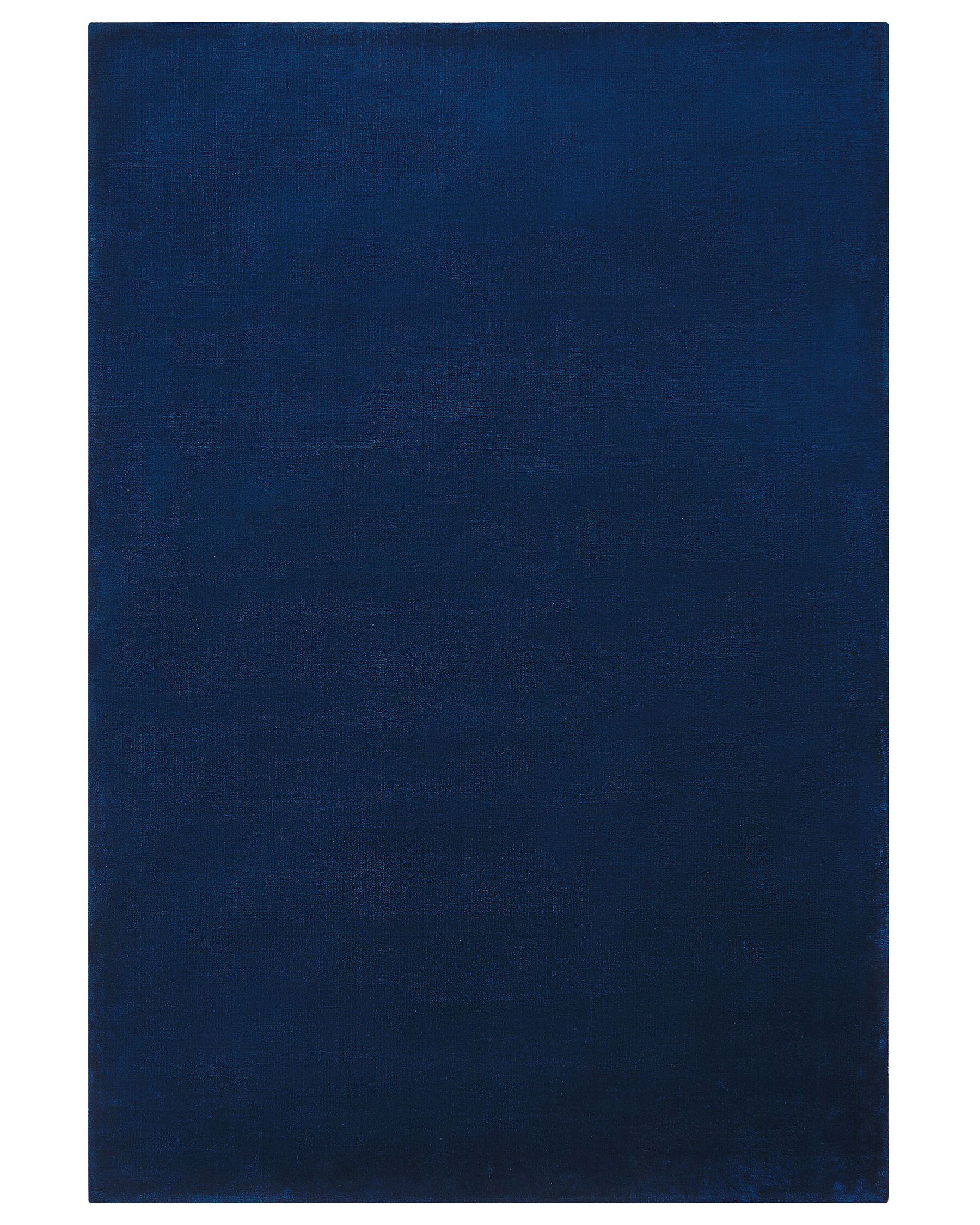 Vloerkleed viscose marineblauw 160 x 230 cm GESI II_793600