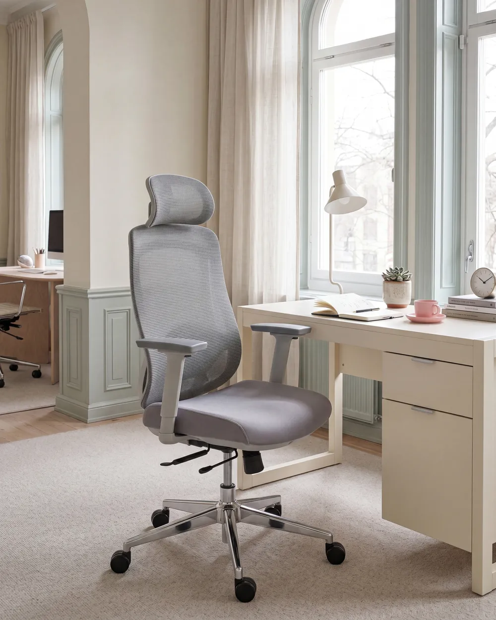 Sedia da ufficio OLYRA Grigio_1082924