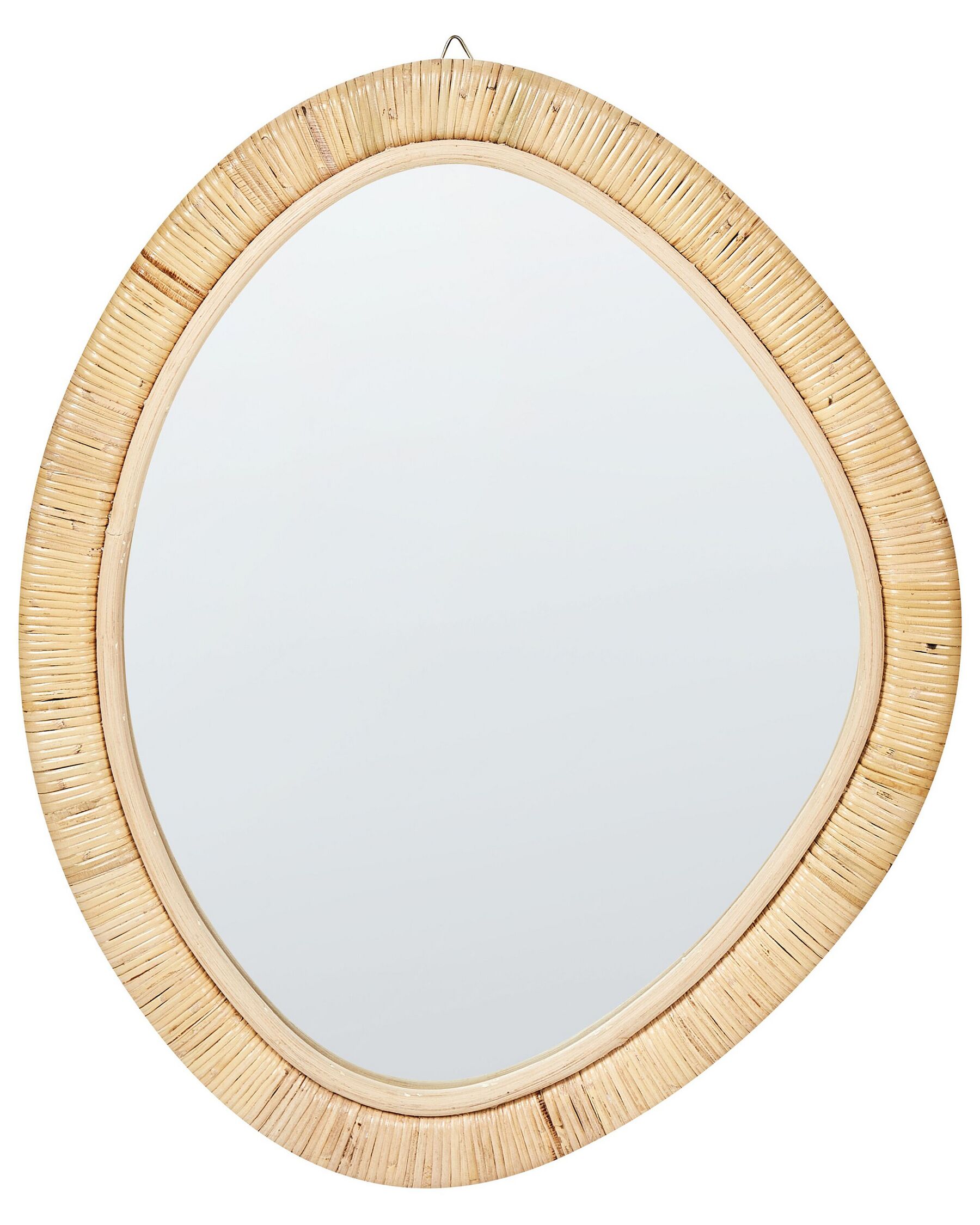 Nástěnné ratanové zrcadlo 50 x 60 cm přírodní ZAATARI_885018