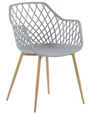 Set of 2 Dining Chairs NASHUA Light Grey_775291