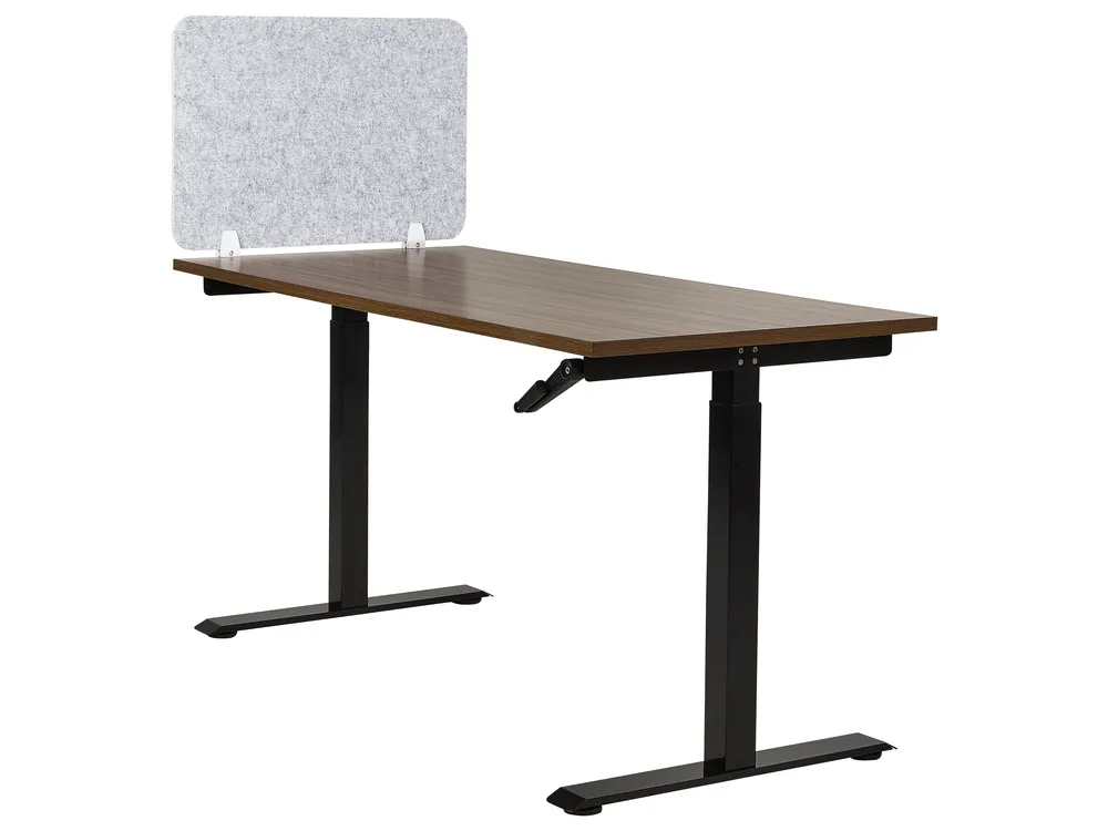 Desk Screen SPLIT 72 x 50 cm Grey_894509