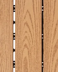 Outdoor Flooring ATESSA Wood-Plastic Composite (WPC) Light Brown_966726