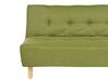 Right Hand Fabric Corner Sofa Bed Green ALSTEN_921977
