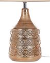 Ceramic Table Lamp Golden Brown WARI _822879