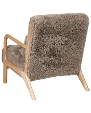 Armchair SKOVDE Faux Fur Taupe_1019272
