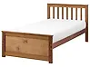 Bed Pine Wood OLENDON 90 x 200 cm (EU Single) Brown