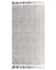 Dywan OMERLI Biały 80 x 150 cm Wełna_852618
