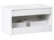 Wall Mounted Vanity Unit with Basin with Gold Handle TILCARA White_1006026