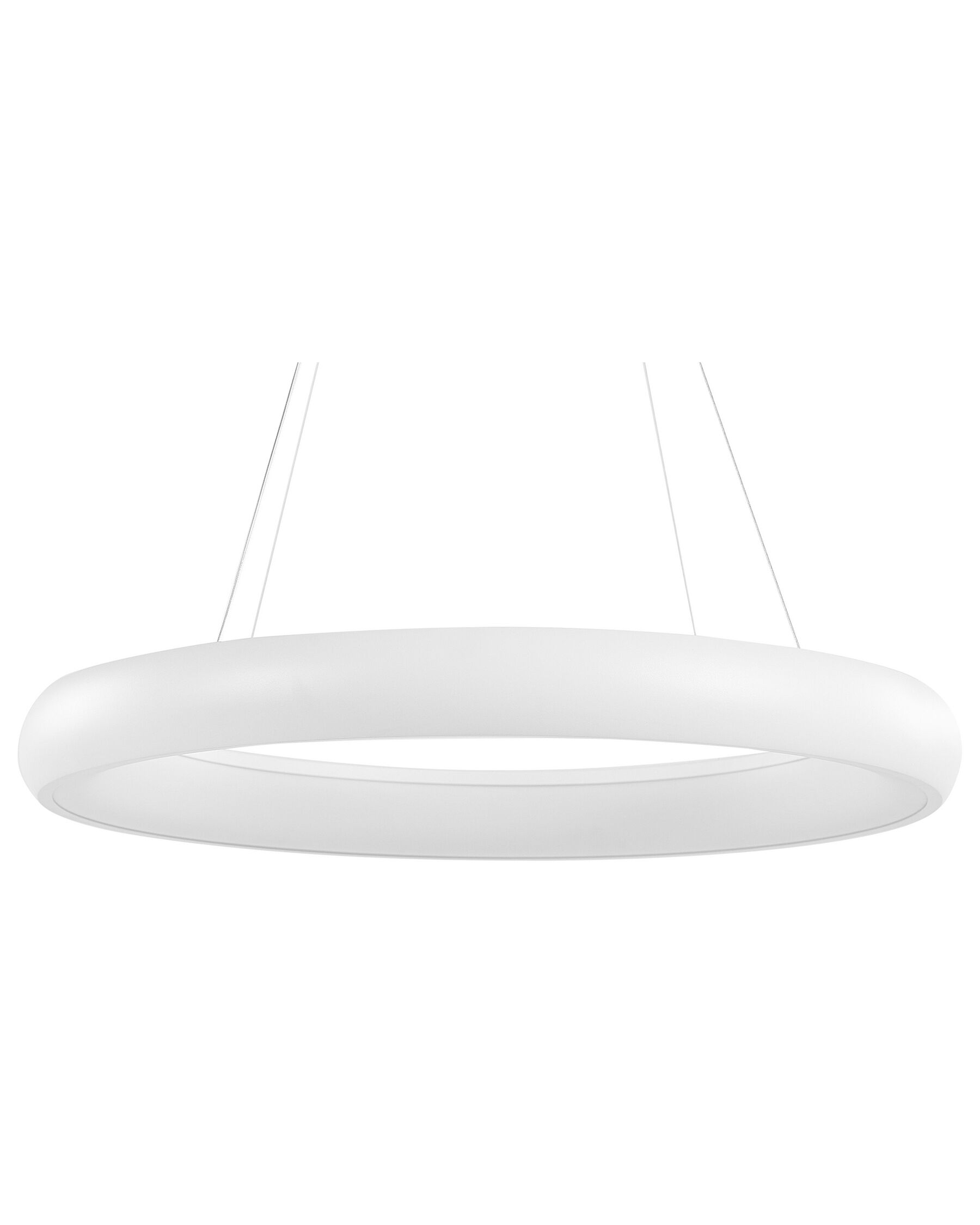 Hängelampe LED Metall weiss Ringform BAGO_824653