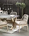 Set of 2 Garden Chairs with Cushions OLBIA Off-White