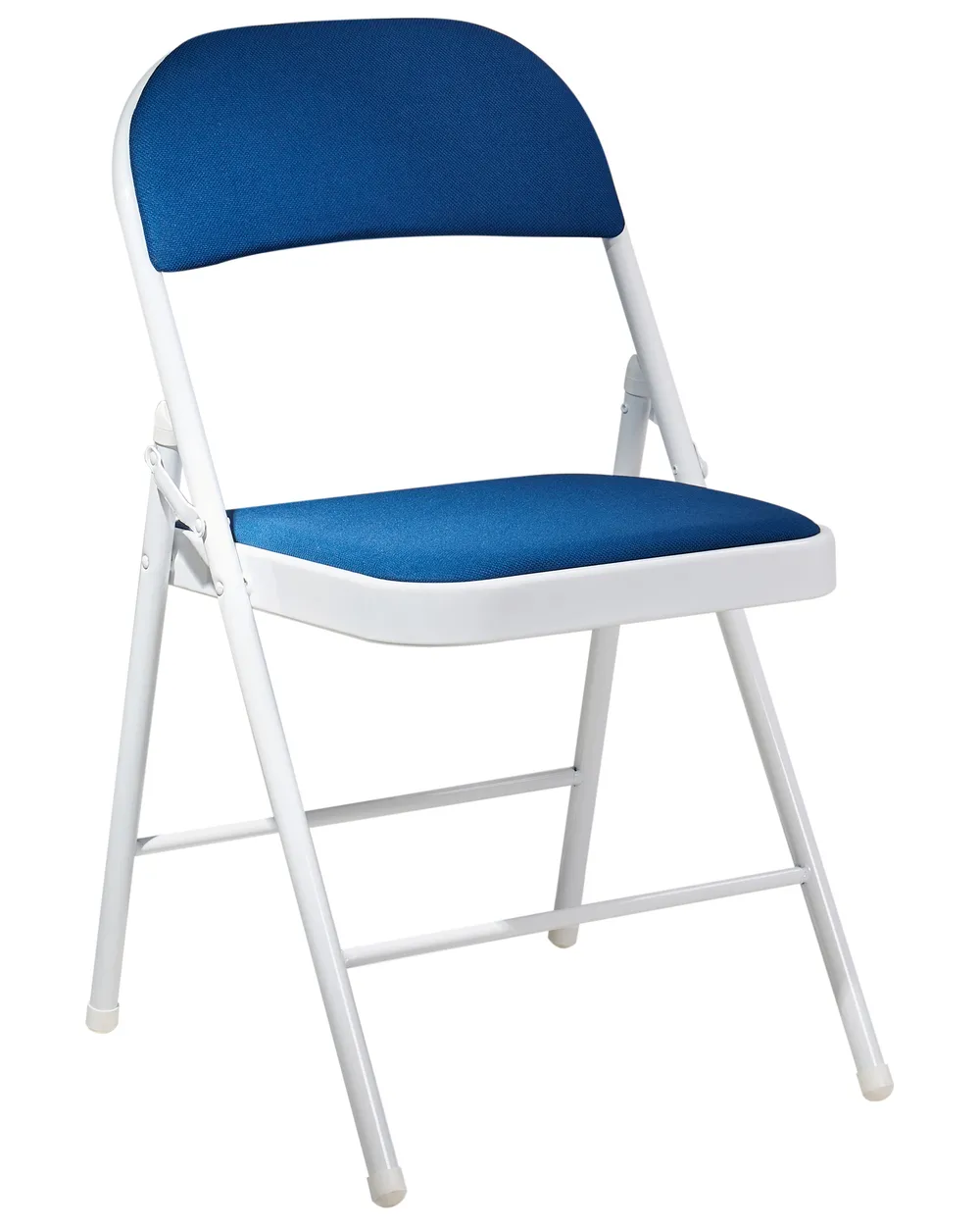 Set of 4 Folding Chairs SPARKS Metal Blue/ White_938630
