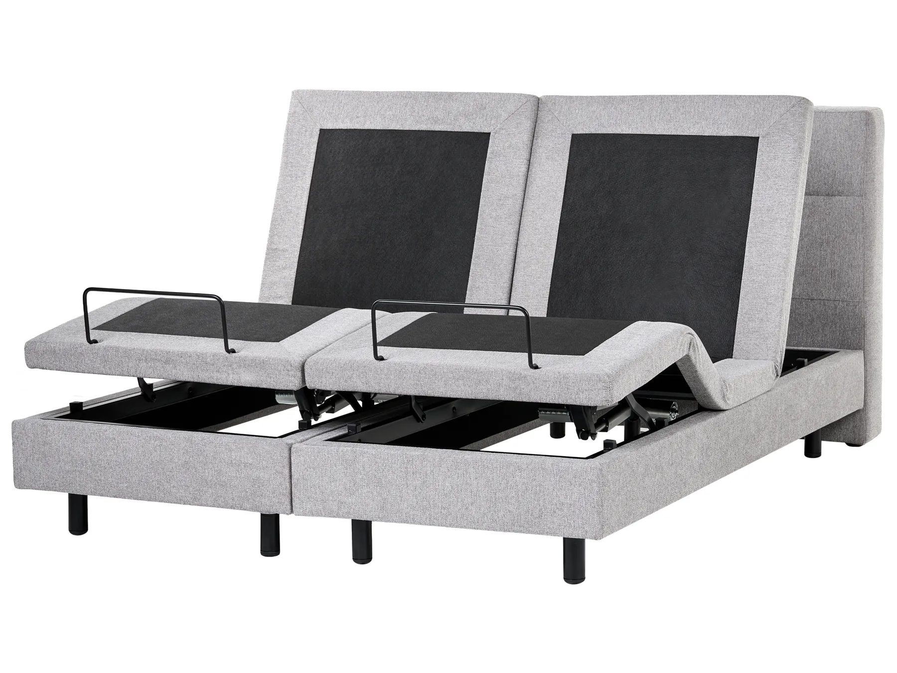 Adjustable Bed Fabric VICEROY 160 x 200 cm (EU King Size) Light Grey_1044414