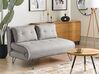 2 Seater Fabric Sofa Bed Light Grey VESTFOLD_930427