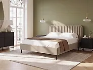 Bed Velvet BRIN 140 x 200 cm (EU Double) Taupe_1178957
