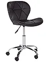 Desk Chair VALETTA Faux Leather Black
