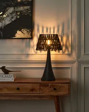 Table Lamp PELLEJAS Mango Wood Black_898910
