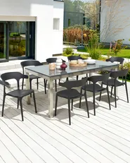 Set di 8 sedie da pranzo GUBBIO Nero_853011
