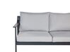 3 Seater Aluminium Garden Sofa Light Grey KIATO_934612