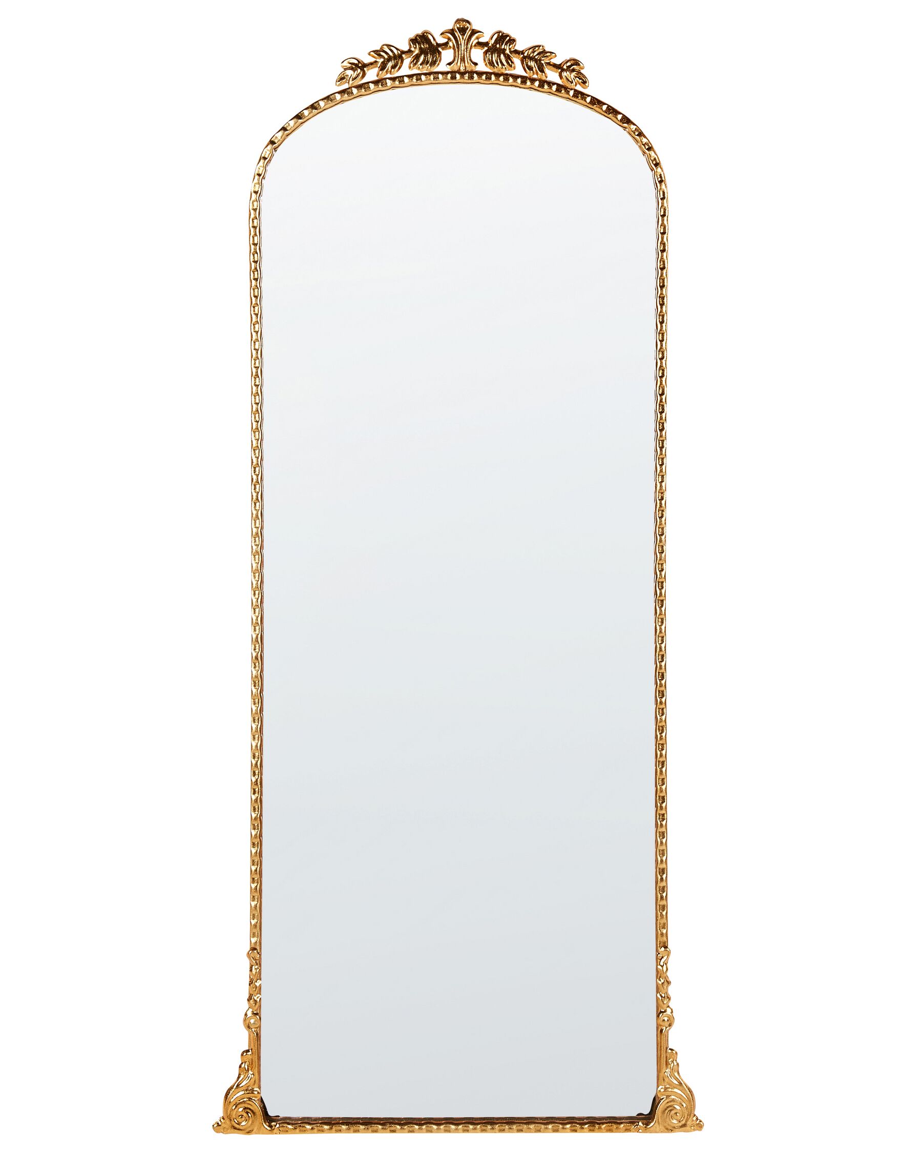Espejo de pared de metal dorado 51 x 114 cm LIVRY_900153